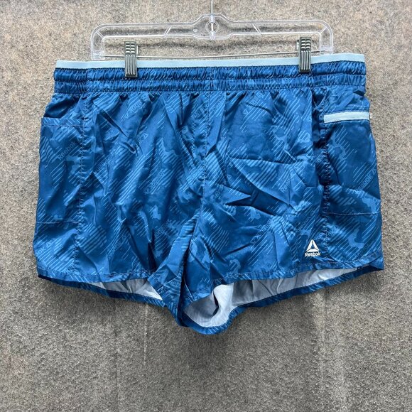 Reebok Shorts Mens XL Blue Running Lightweight Athletic Logo Extra Large - Picture 1 of 10